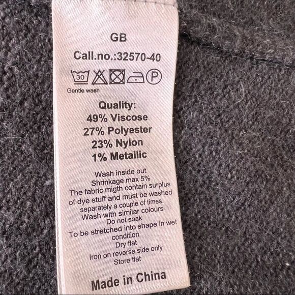 Soya Concept Grey Star Sweater Size XL - Picture 8 of 8